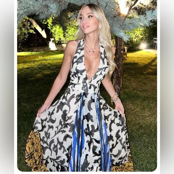 Zara Printed Dress Limited Edition Size Large - Picture 2 of 13